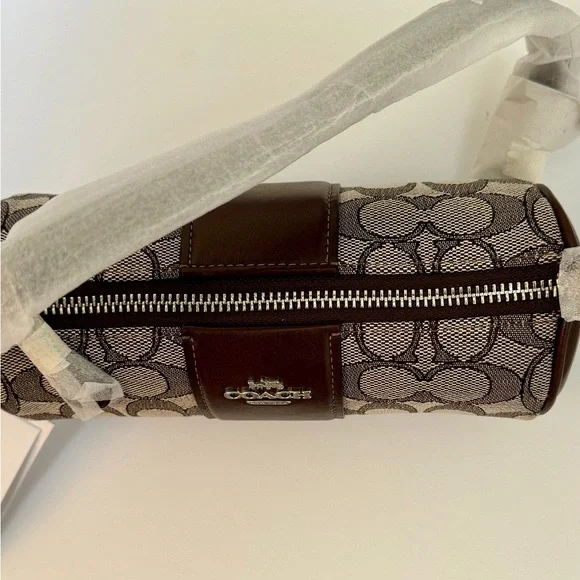 Coach Nolita Barrel Bag In Signature Jacquard - Picture 8 of 11